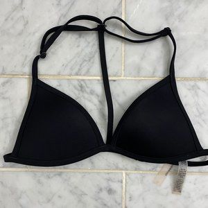 VS PINK black triangle bikini top